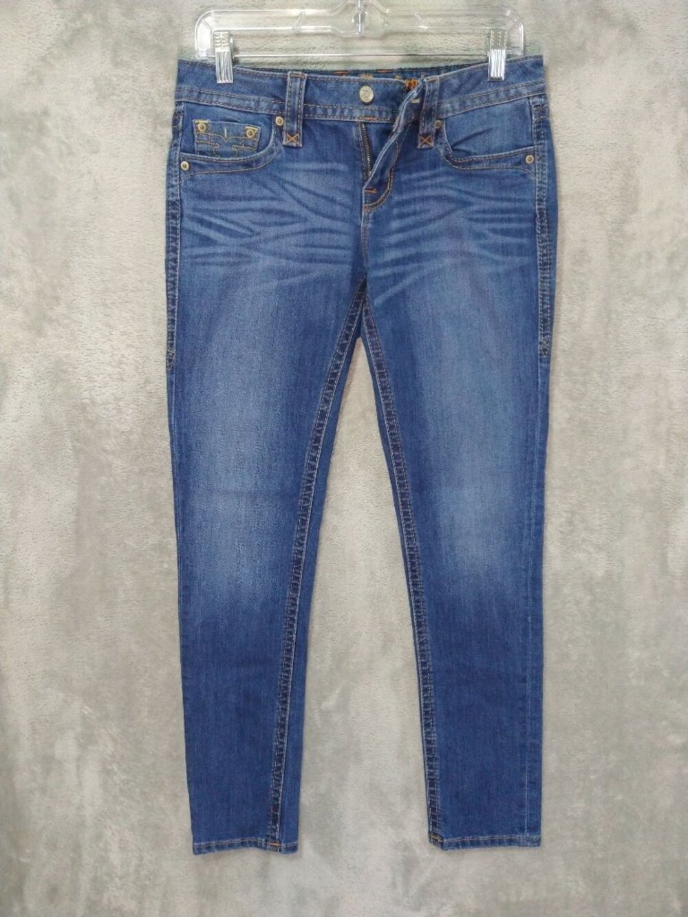Rock Revival Jeans Mens 28 Blue Denim Alivia Skinny Medium Wash Low Rise